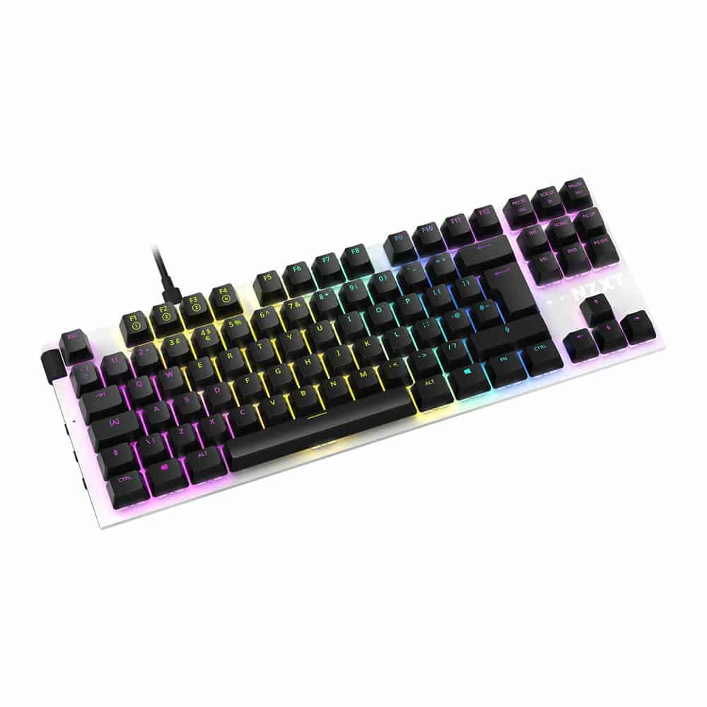 (image for) NZXT FUNCTION TENKEYLESS Gateron Red Linear Modular Mechanical Gaming Keyboard